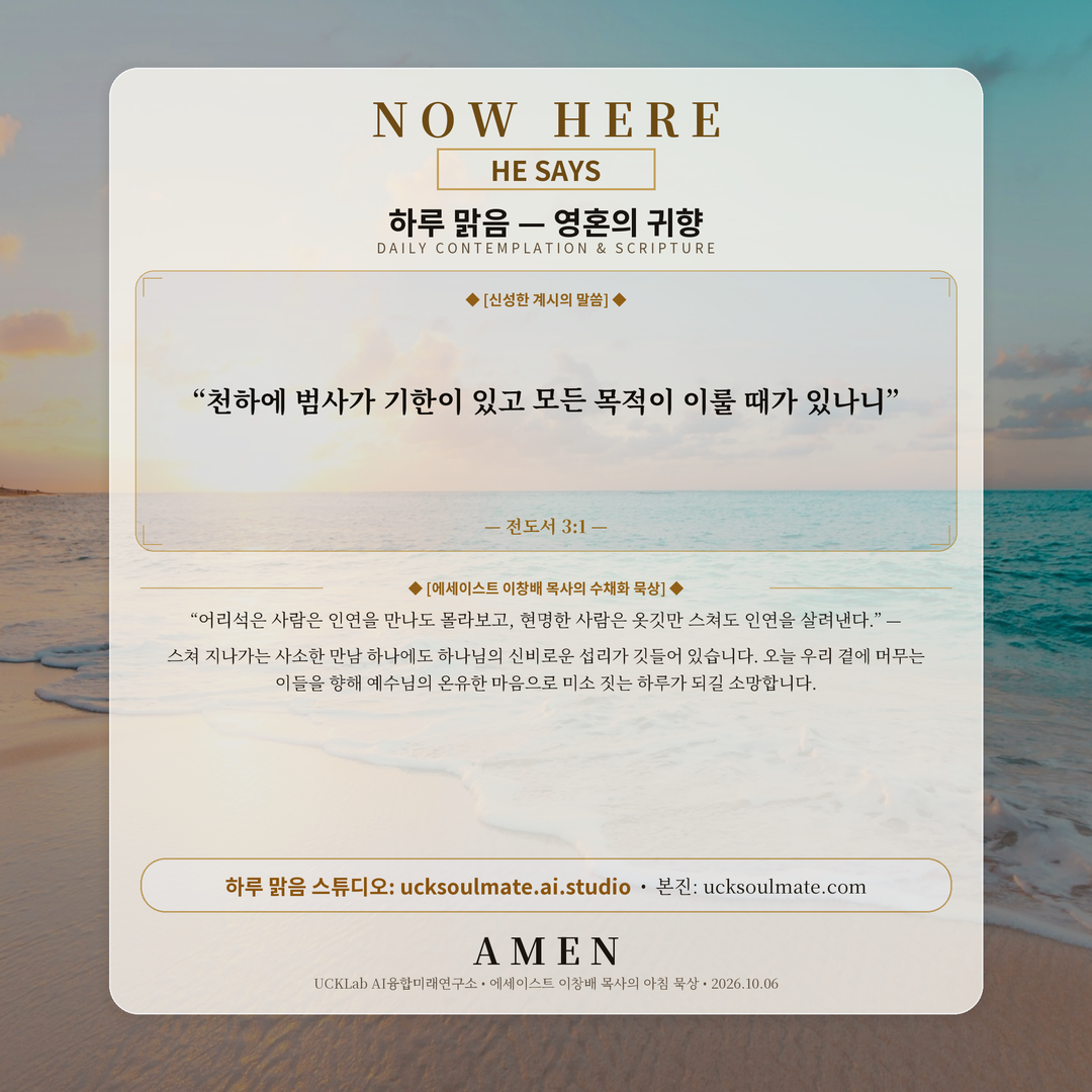 오늘의 하루 맑음 카드뉴스